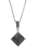 Martian Meteorite Pendant with 0.25 Carat Diamond