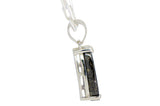 Aethel Tear Drop Pendant I R3 Chondrite Necklace I Sterling Silver - Meteorite Jewelry