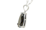 Aethel Tear Drop Pendant I R3 Chondrite Necklace I Sterling Silver - Meteorite Jewelry