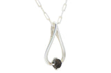 Pristina Luna Necklace I Lunar Meteorite Jewelry I Silver Pendant