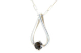 Pristina Luna Necklace I Lunar Meteorite Jewelry I Silver Pendant