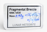 0.93g Lunar Fragmental Breccia Meteorite slice I NWA 16530