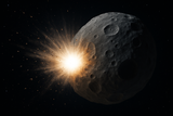 remove the fire because there is no atmosphere on Vesta and no gasses to compress into a fireball