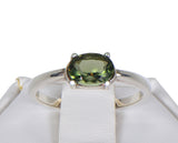 MOLDAVITE Glass Beautiful Faceted Ring - Size 5.75 - Jewelry