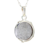 Crescent Moon GIBEON meteorite pendant I Sterling Silver Necklace - Meteorite Jewelry
