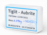 0.396g Aubrite Meteorite fragment - TIGLIT I 2021 Observed Fall
