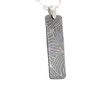 Meteorite Damascus Pendant I Sterling Silver Necklace - Meteorite Jewelry
