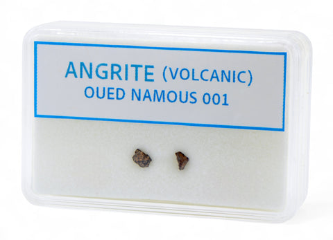 0.024g and 0.022g Oued Namous 001 I Angrite Volcanic Meteorite fragments