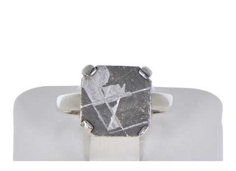 Beautiful Etched MUONIONALUSTA Meteorite Ring I Size 6.75 - Meteorite Jewelry