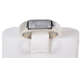 Beautiful Etched Gibeon Meteorite ring I Size 5 3/4  - Meteorite Jewelry
