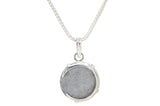 Crescent Moon GIBEON meteorite pendant I Sterling Silver Necklace - Meteorite Jewelry