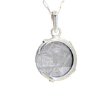 Crescent Moon GIBEON meteorite pendant I Sterling Silver Necklace - Meteorite Jewelry