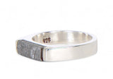Beautiful Etched Gibeon Meteorite ring I Size 5 1/4  - Meteorite Jewelry