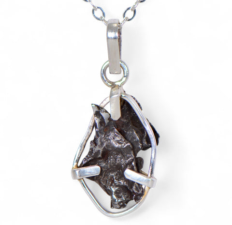 SIKHOTE-ALIN Meteorite Pendant - Meteorite Jewelry - Sterling Silver