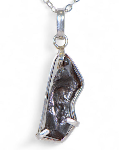 SIKHOTE-ALIN Meteorite Pendant - Meteorite Jewelry - Sterling Silver