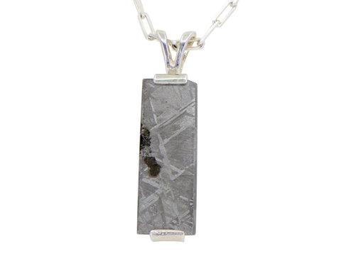 MUONIONALUSTA meteorite pendant I Sterling Silver Necklace - Meteorite Jewelry