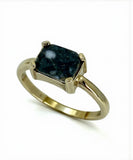 Mizuki Moon Ring - Lunar Meteorite Jewelry - Size 6