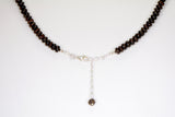 Meteorite Necklace with Hand Made Meteorite Beads - Jewelry