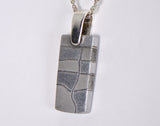 Meteorite Pendant I Beautiful Damascus Steel Pendant - Meteorite Jewelry