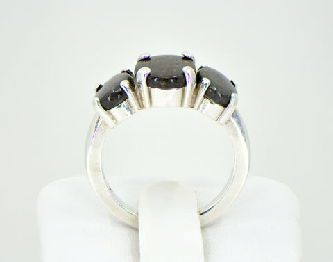 Lunar and Martian Ring - The Plures Mundos Collection - Hand Crafted Meteorite Jewelry