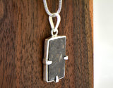 The Keeler Lunar Necklace I 925 Silver Meteorite Pendant Jewelry