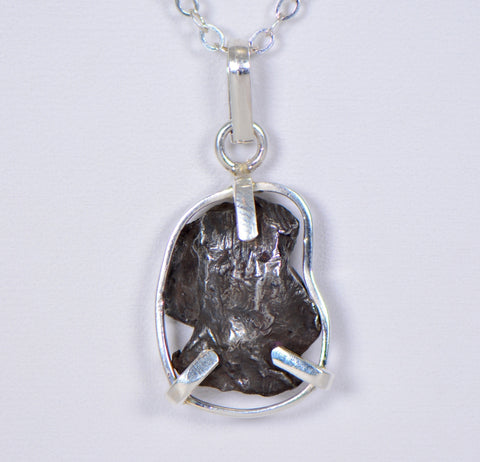 SIKHOTE-ALIN Meteorite Pendant - Meteorite Jewelry - Sterling Silver