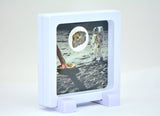 Lunar Meteorite in Display Frame I Amazing piece of the Moon I TOUAT 005